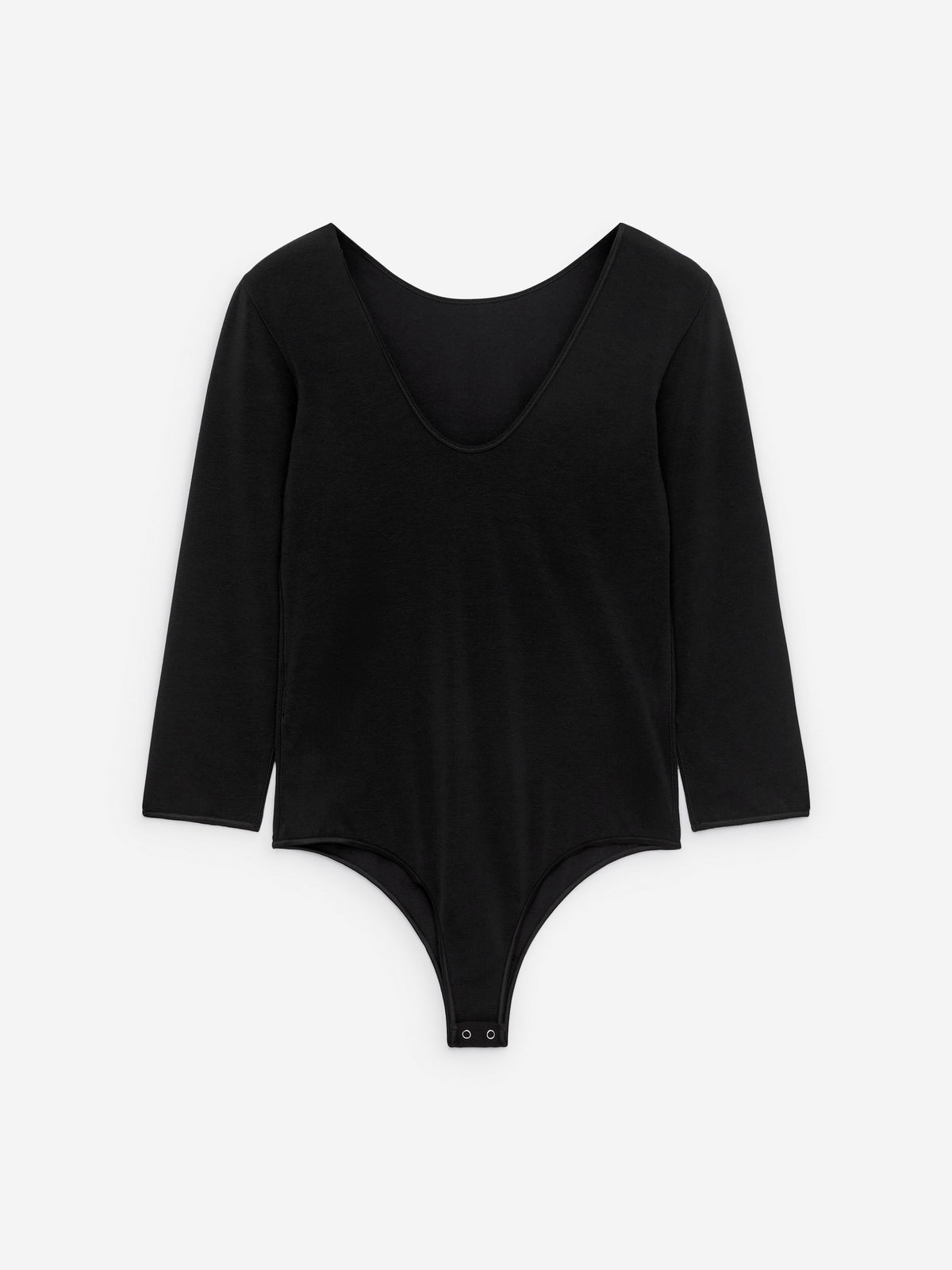 Long-Sleeve Bodysuit - Black - Image 2