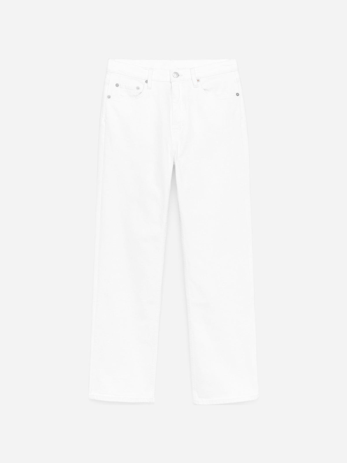 Cropped Slim Jeans - White