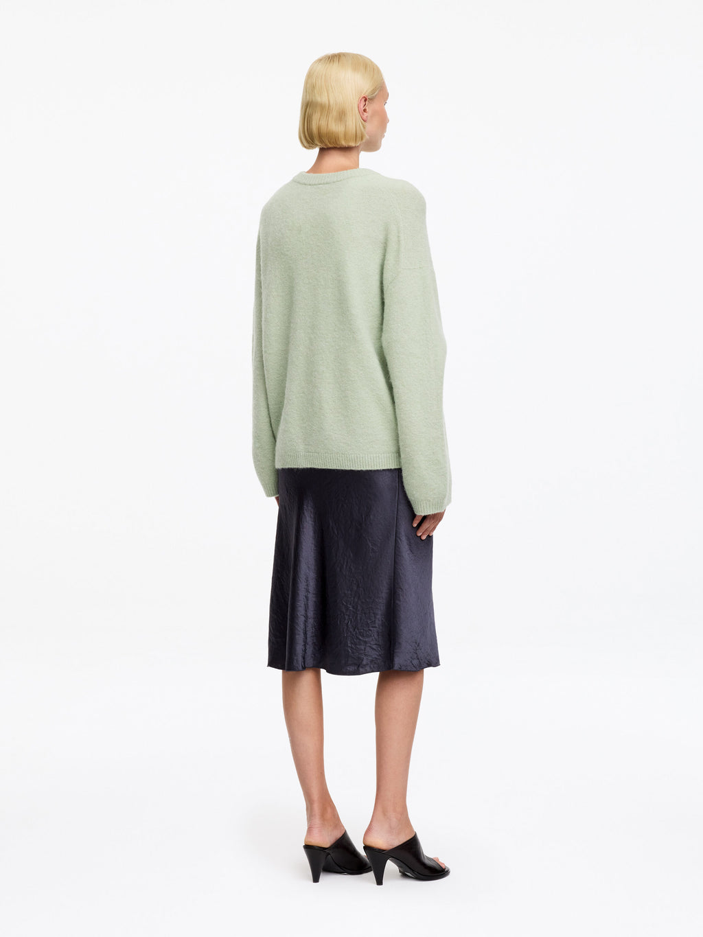 Alpaca-Wool Blend Jumper - Green - Image 3