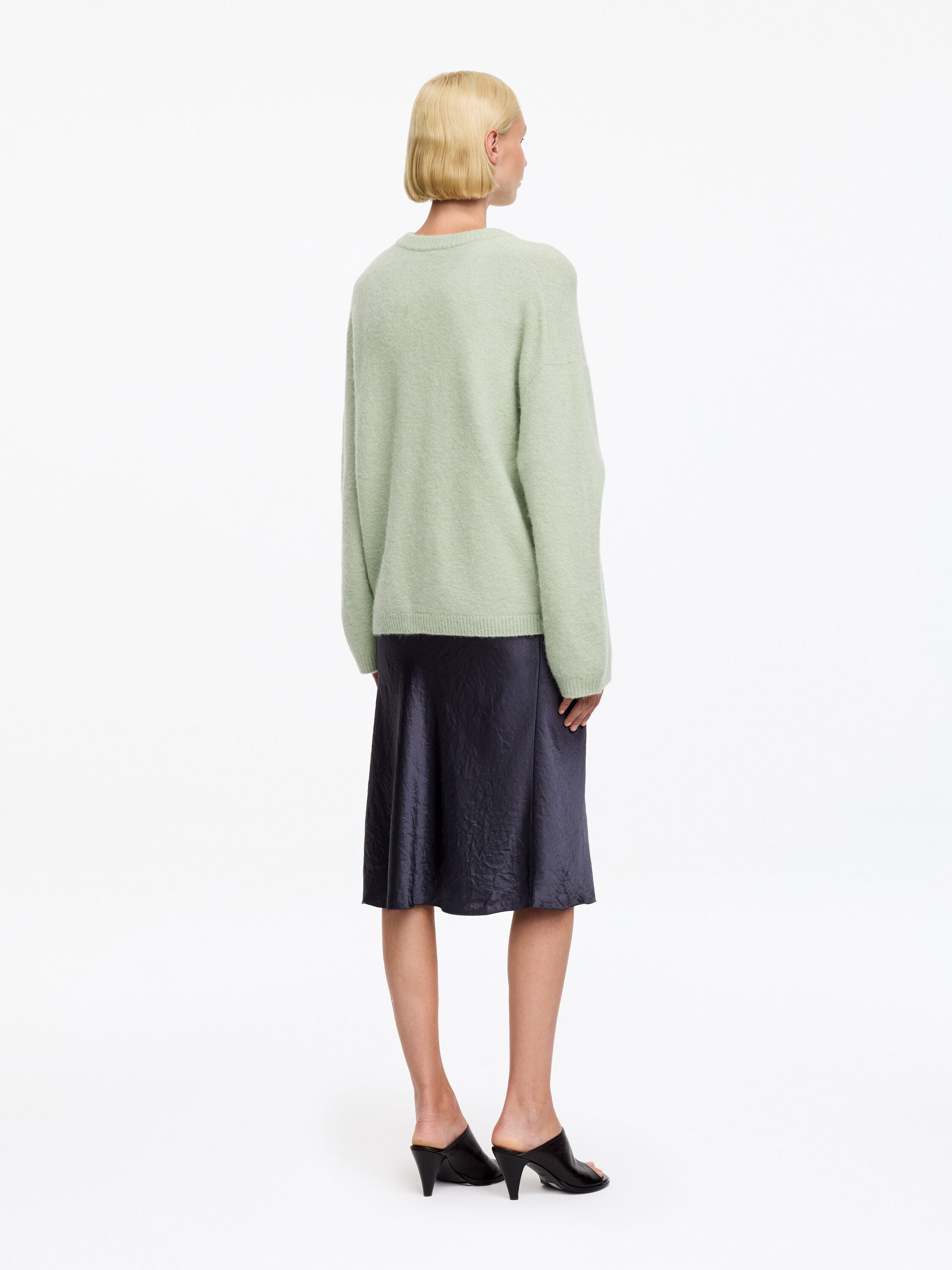 Alpaca-Wool Blend Jumper - Green - Image 3