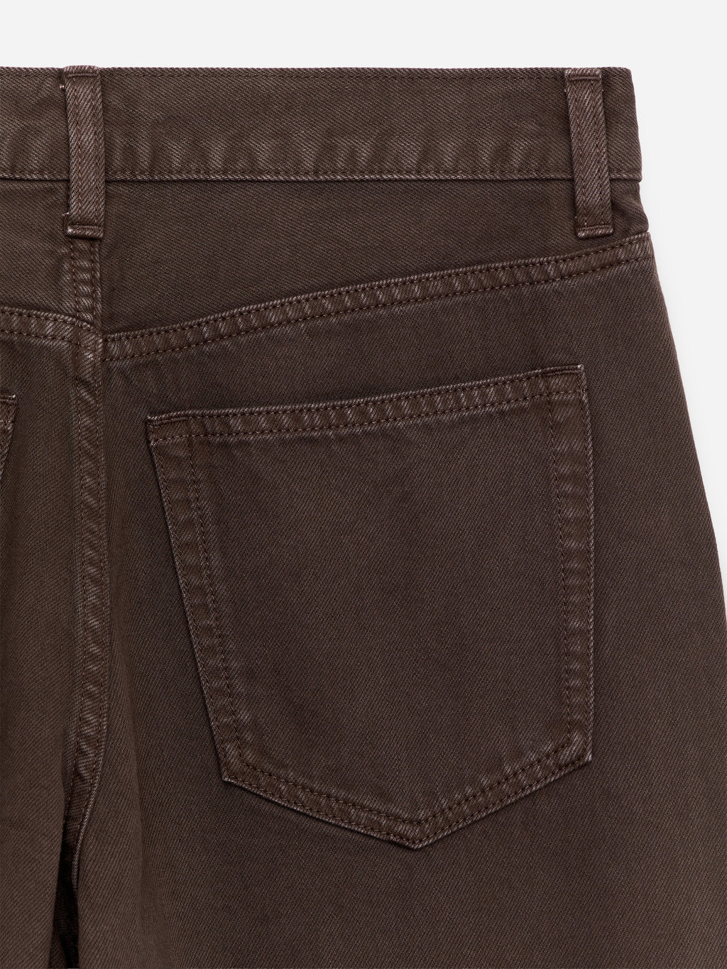 Loose Wide Jeans - Brown - Image 2