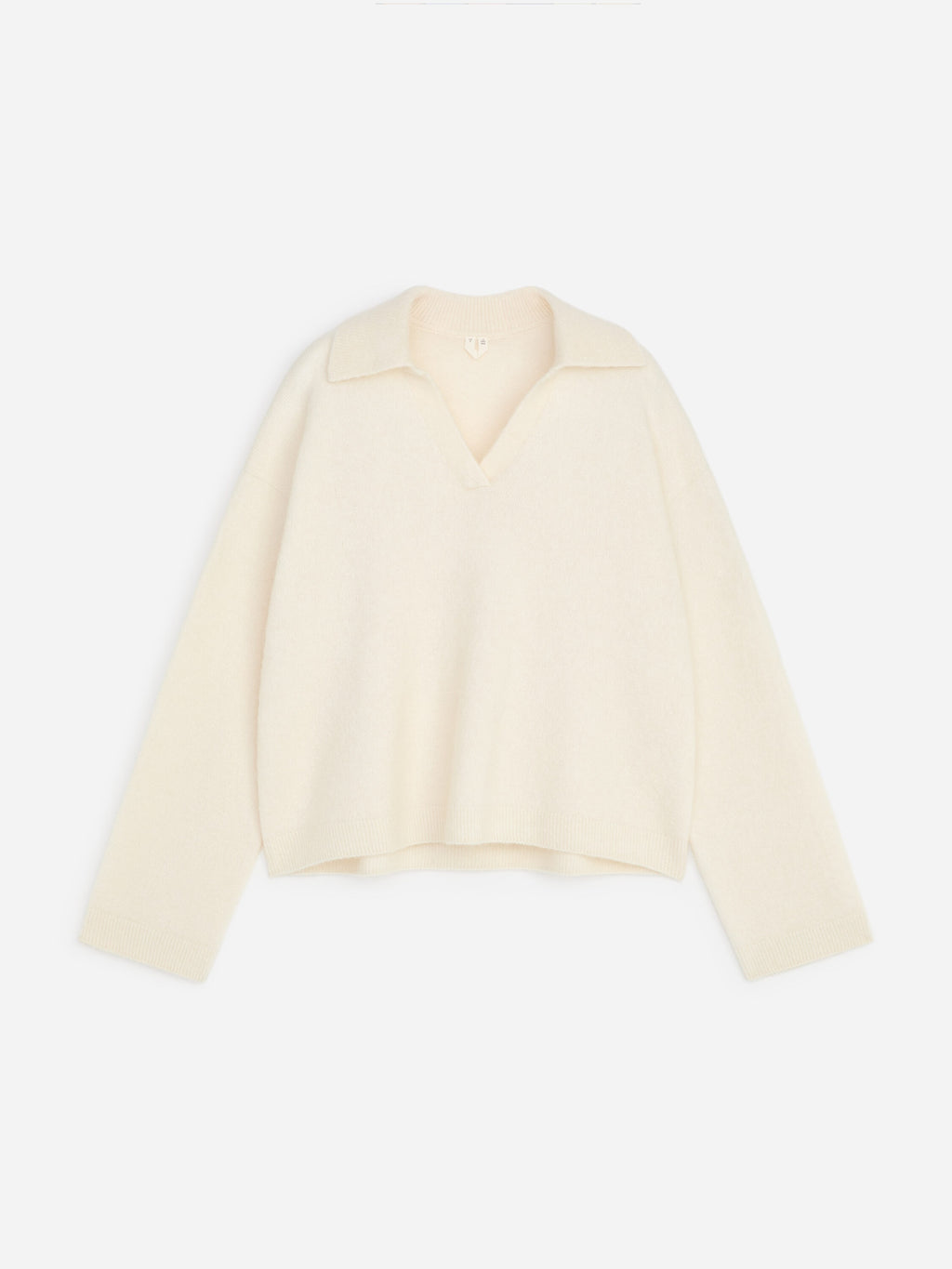 Alpaca-Wool Blend Jumper - White - Image 6