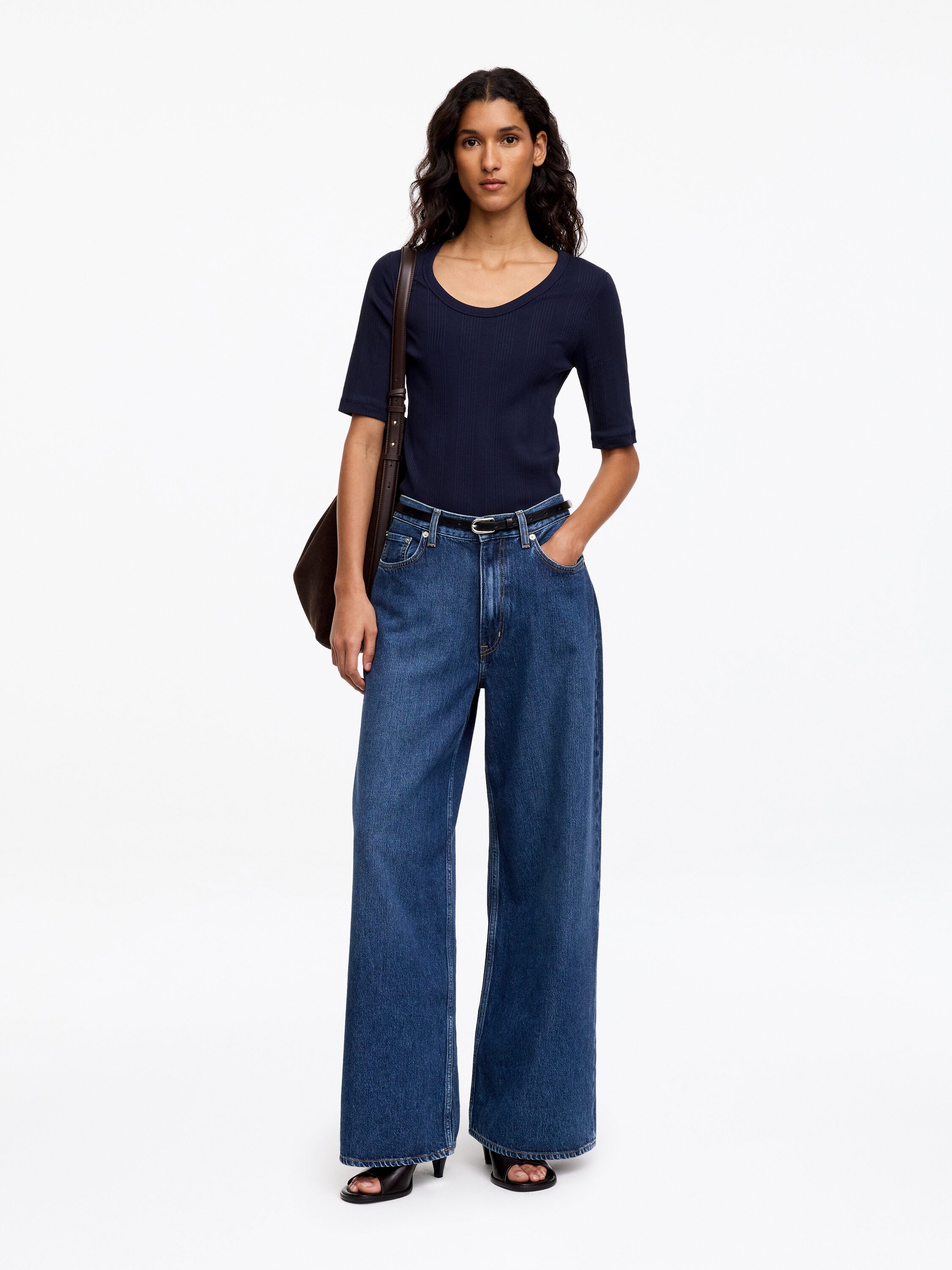 Oversized Wide Jeans - Blue