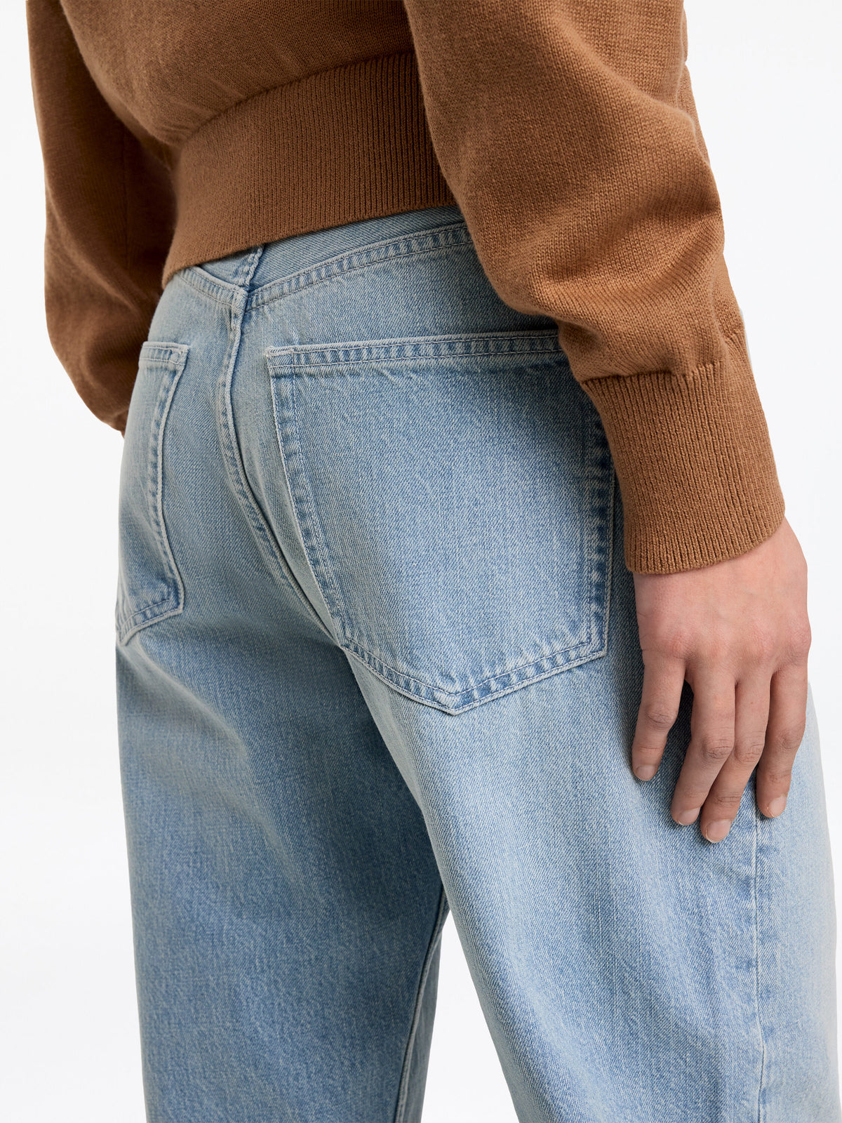 Tapered Jeans - Blue - Image 2