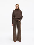 Low Flared Jeans - Brown