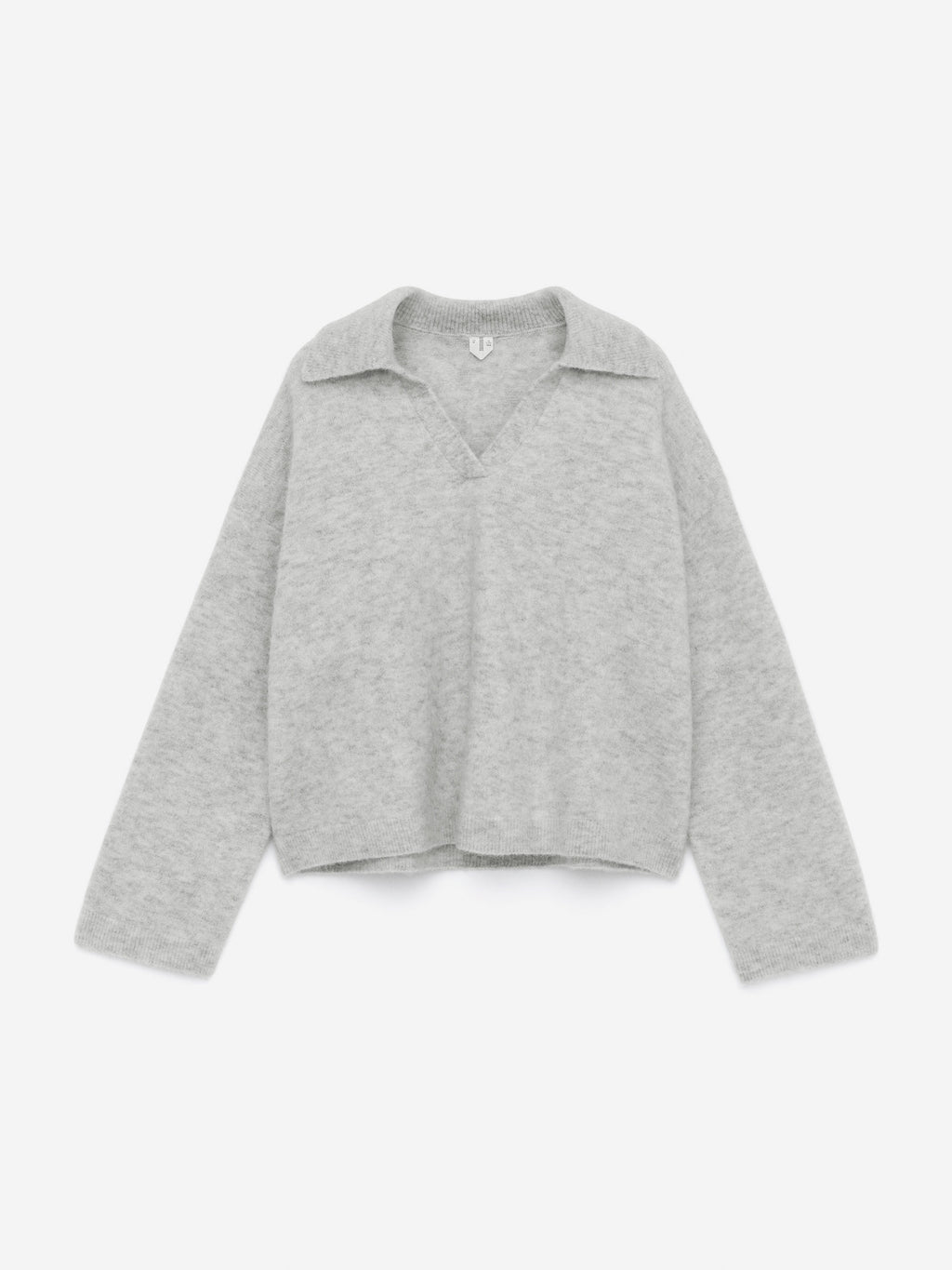 Alpaca-Wool Blend Jumper - Grey