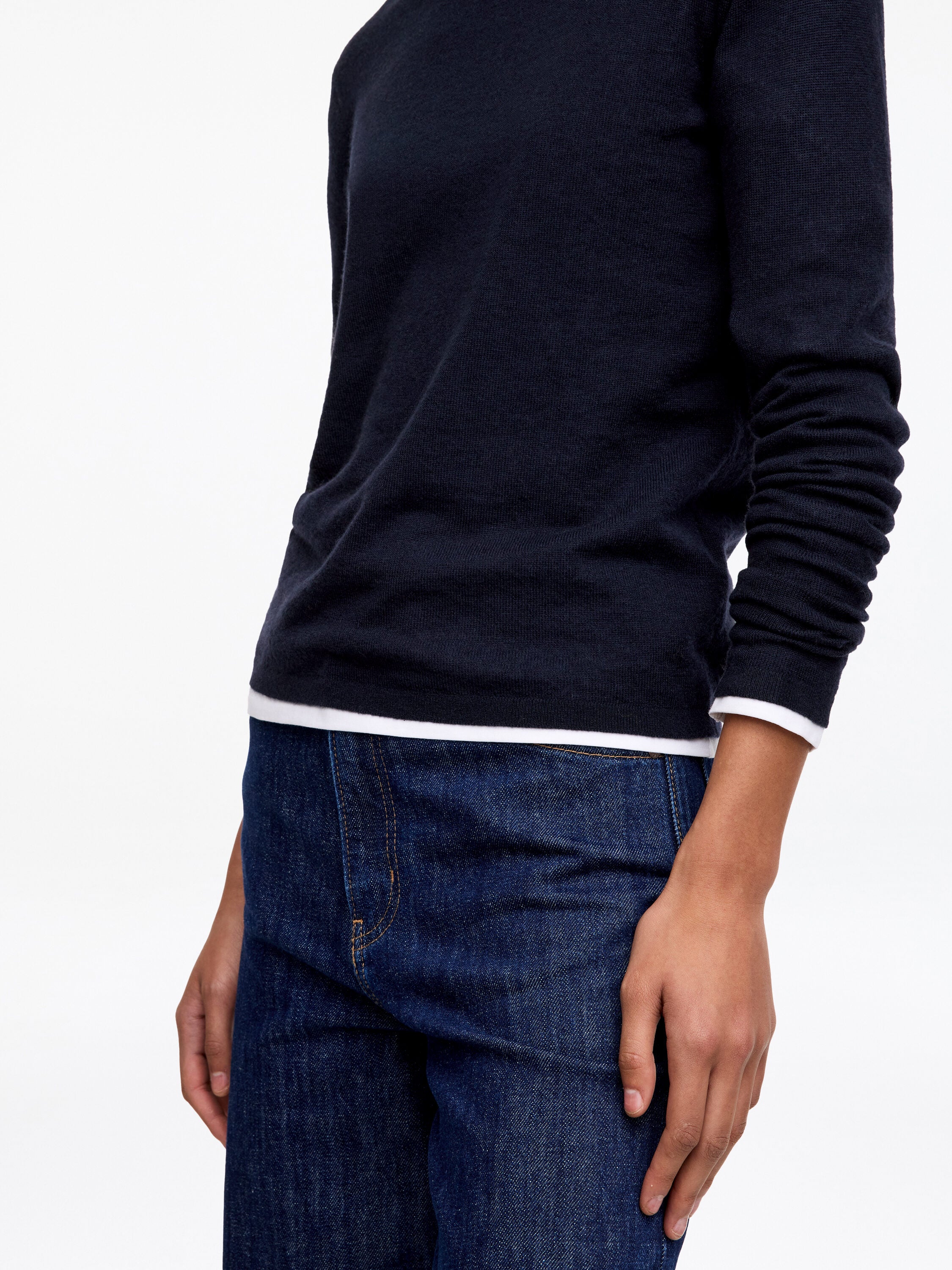 Pure Cashmere Jumper - Blue - Image 4