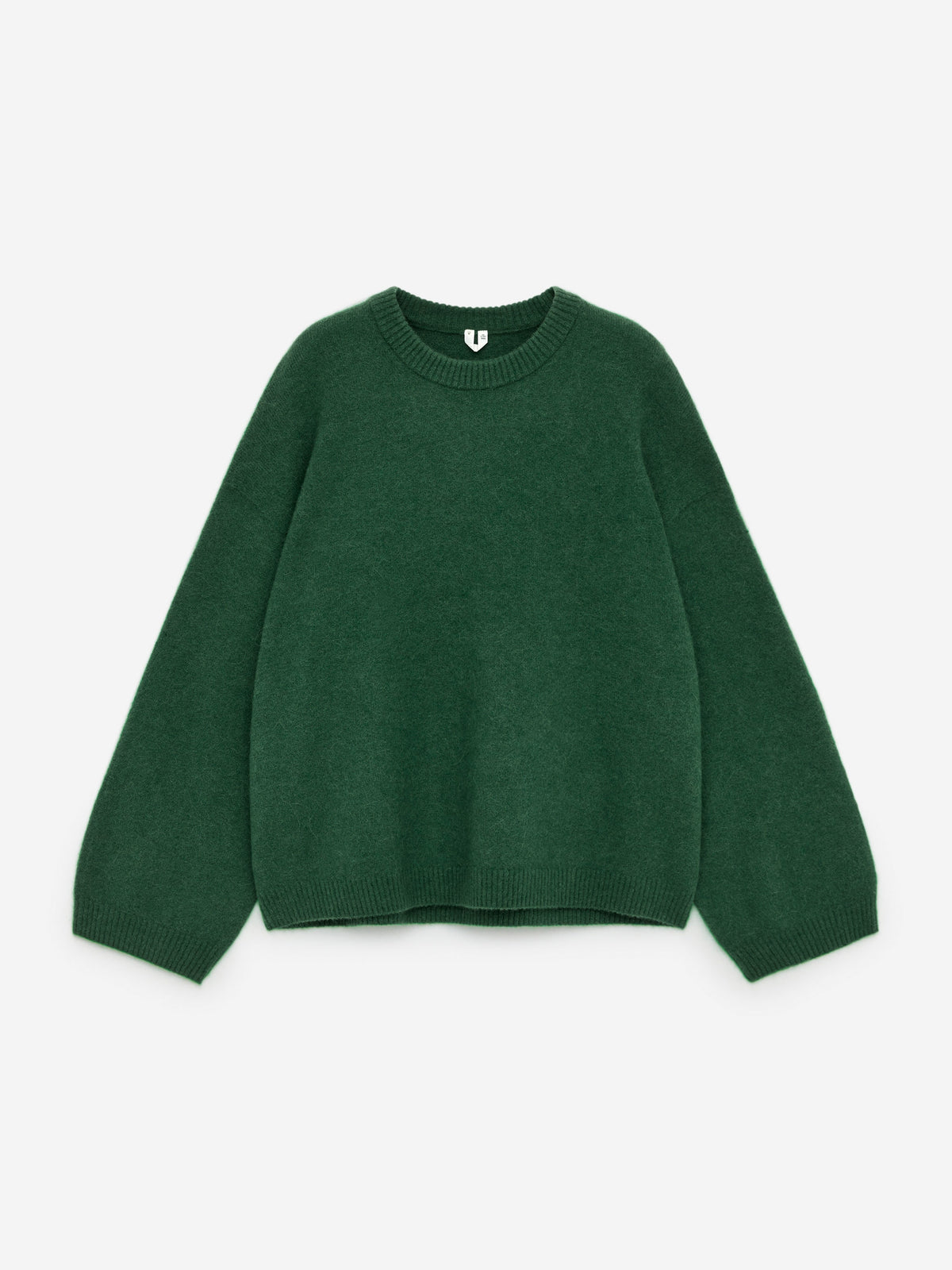 Alpaca-Wool Blend Jumper - Green - Image 5