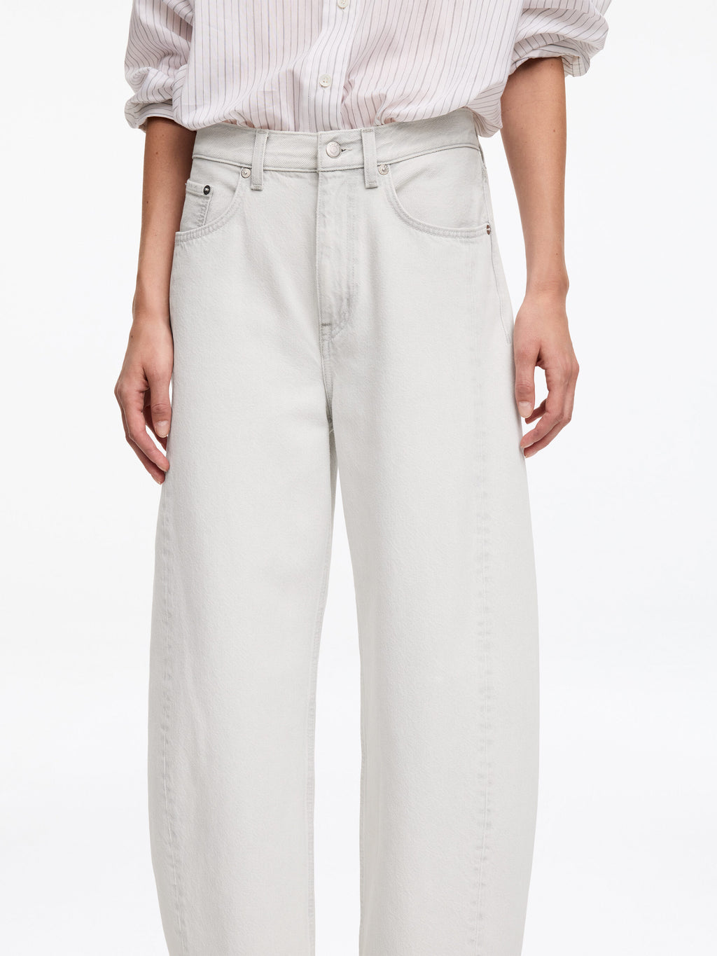 Barrel Jeans - White - Image 5