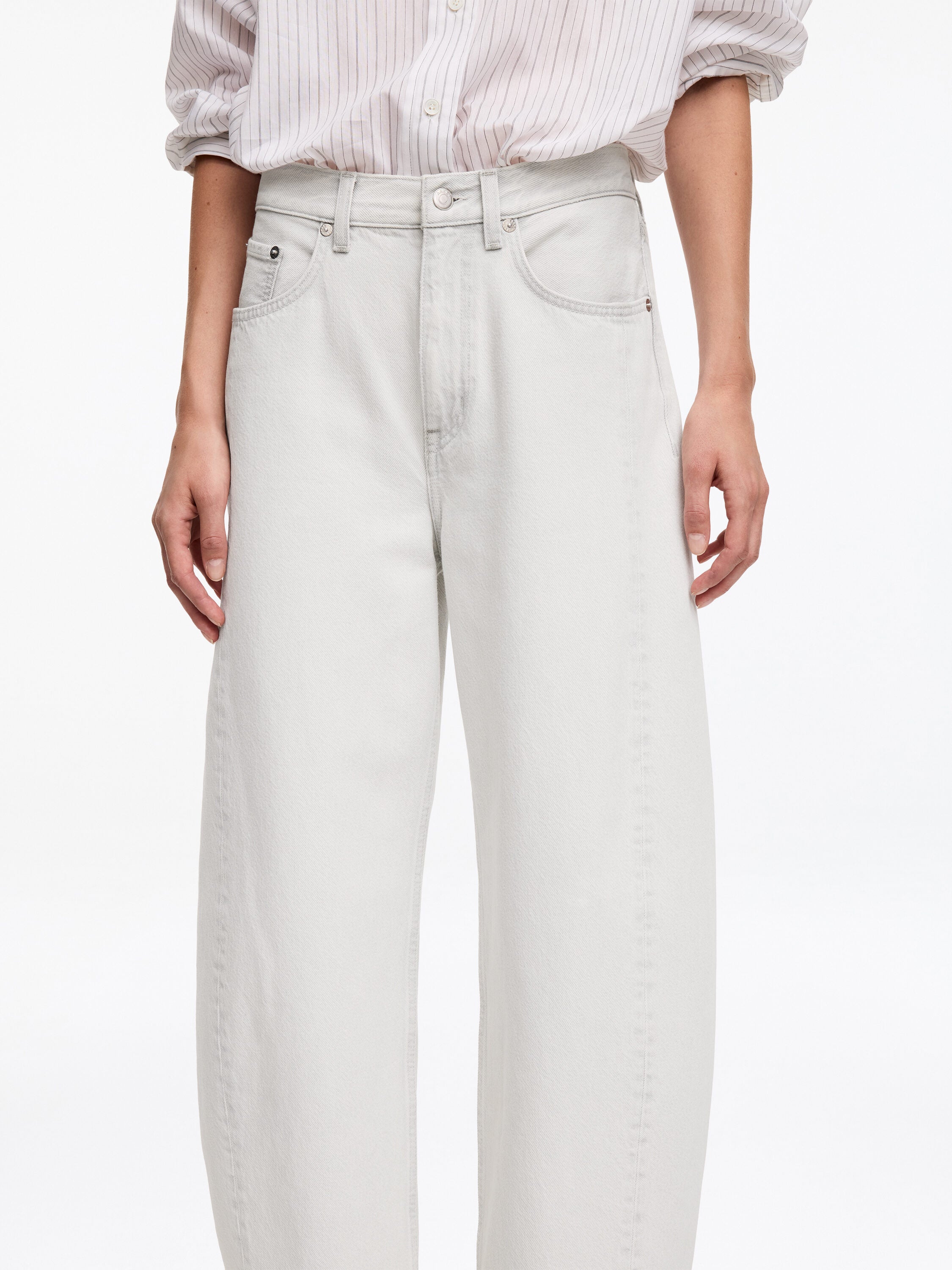 Barrel Jeans - White - Image 5