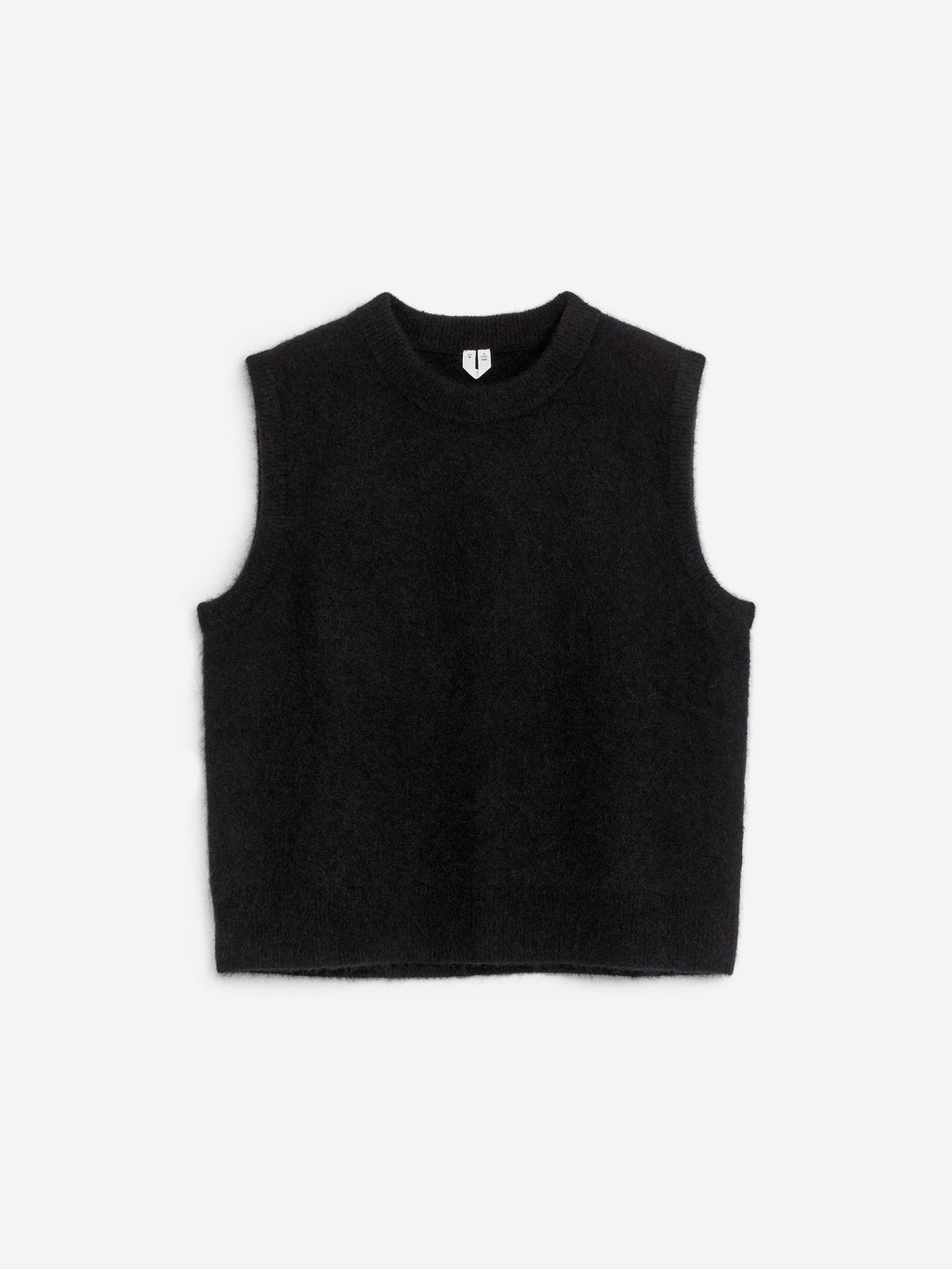 Alpaca-Wool Blend Vest - Black