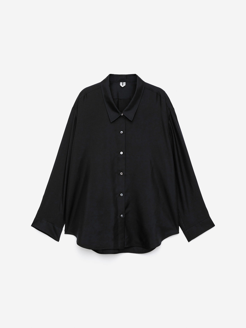 Silk Twill Shirt - Black