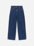Curved-Leg Jeans - Blue