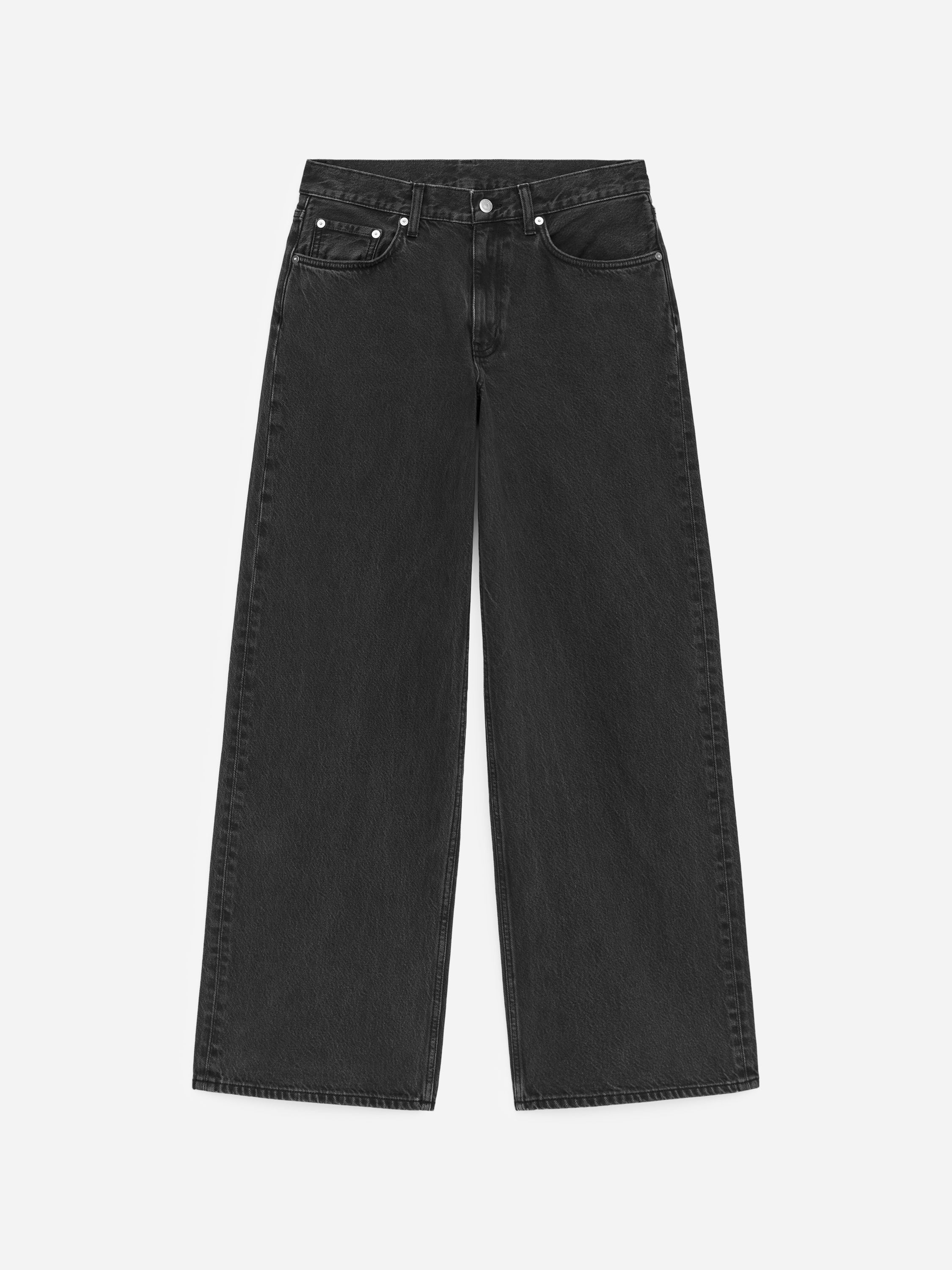 Loose Wide Jeans - Grey