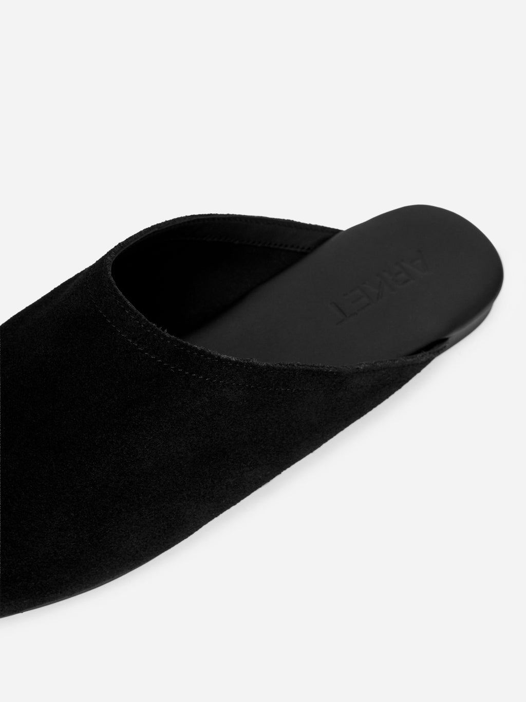 Suede Travel Slippers - Black - Image 6