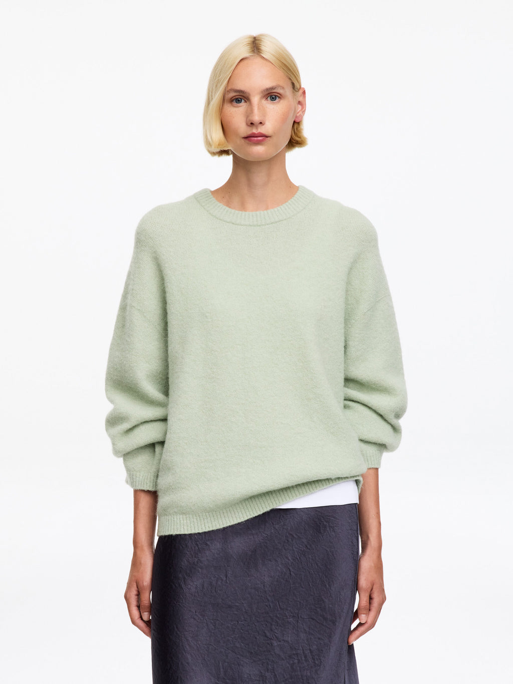 Alpaca-Wool Blend Jumper - Green