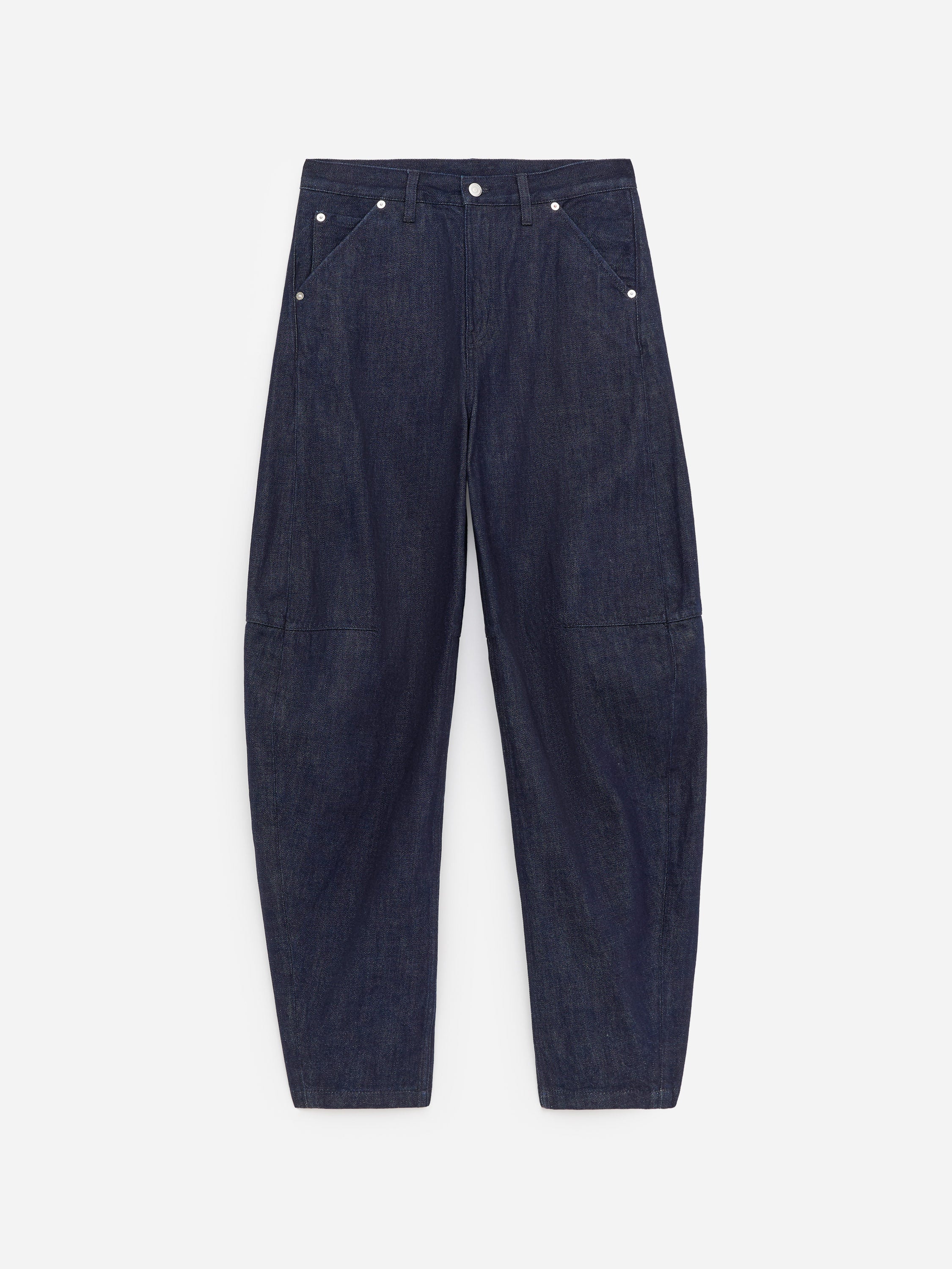 Relaxed Barrel Jeans - Blue