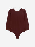 Long-Sleeve Bodysuit - Brown
