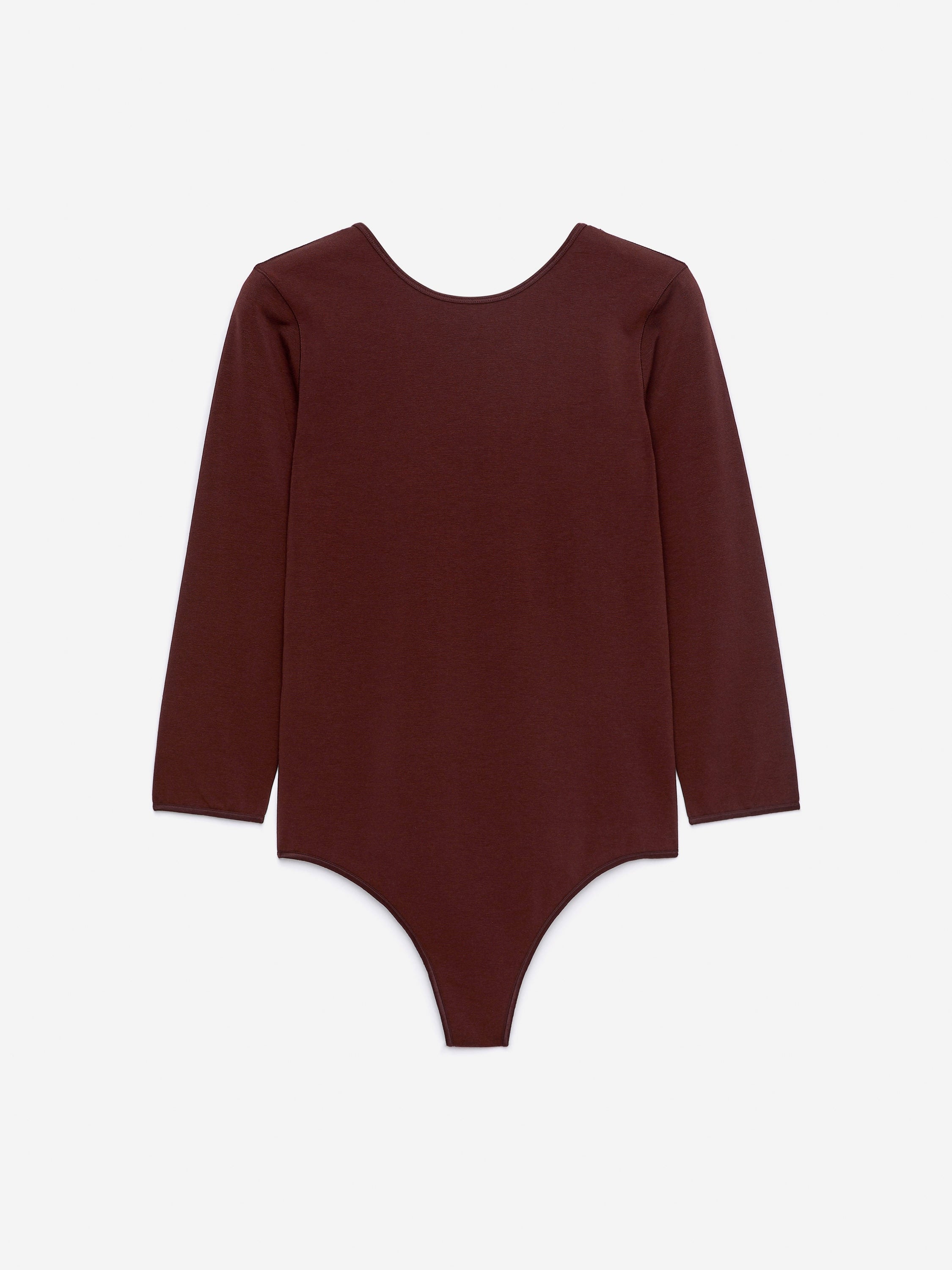 Long-Sleeve Bodysuit - Brown
