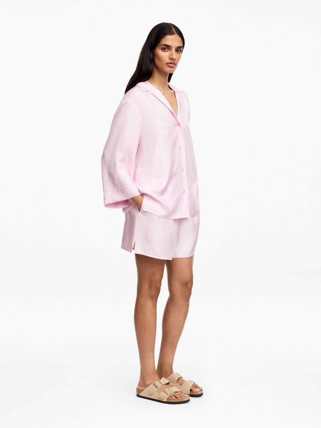 Silk Shirt - Pink - Image 3