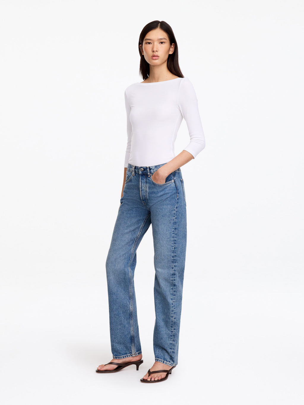 Straight Jeans - Blue - Image 4