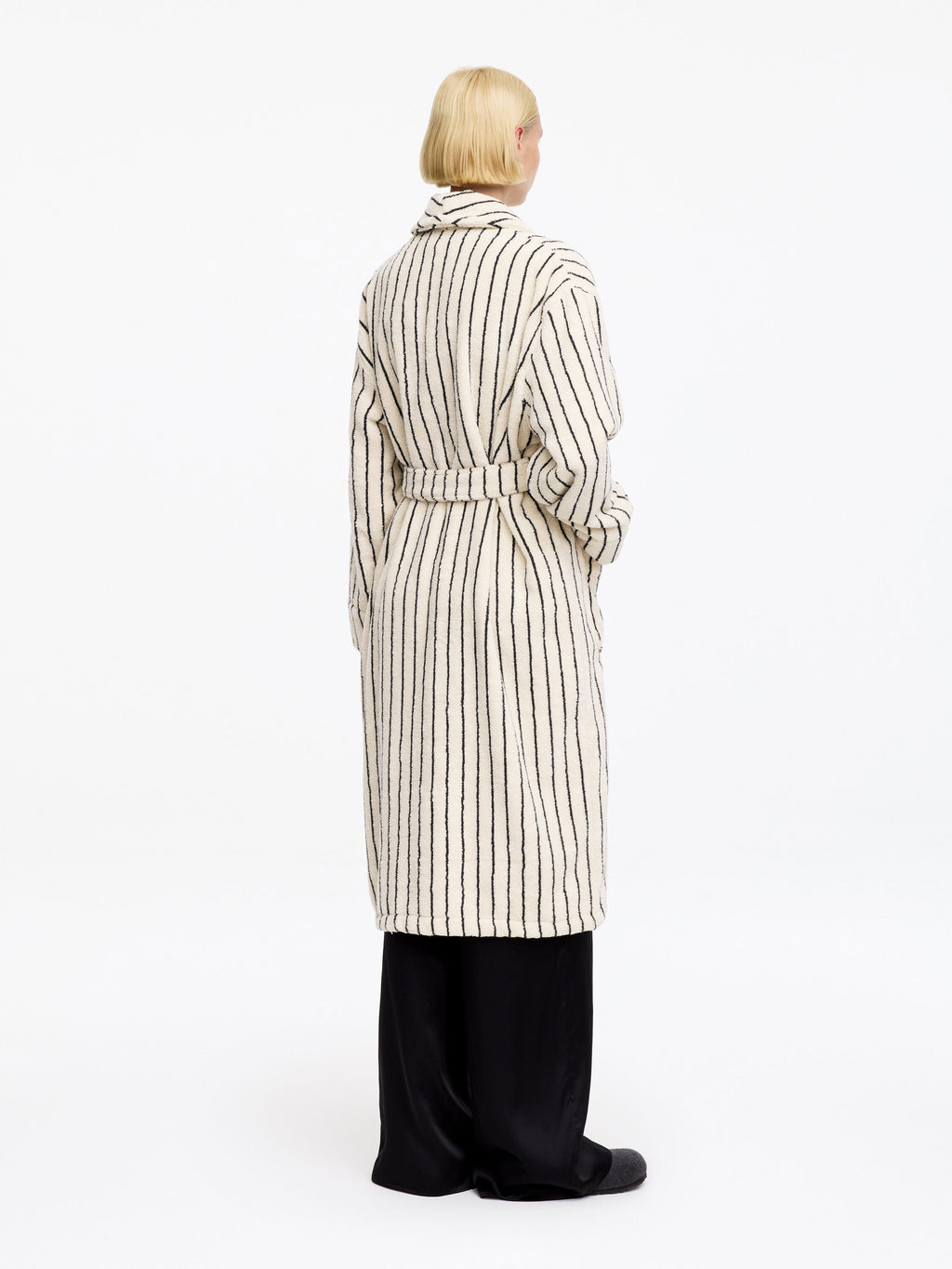 Unisex Cotton Terry Bathrobe - White - Image 6