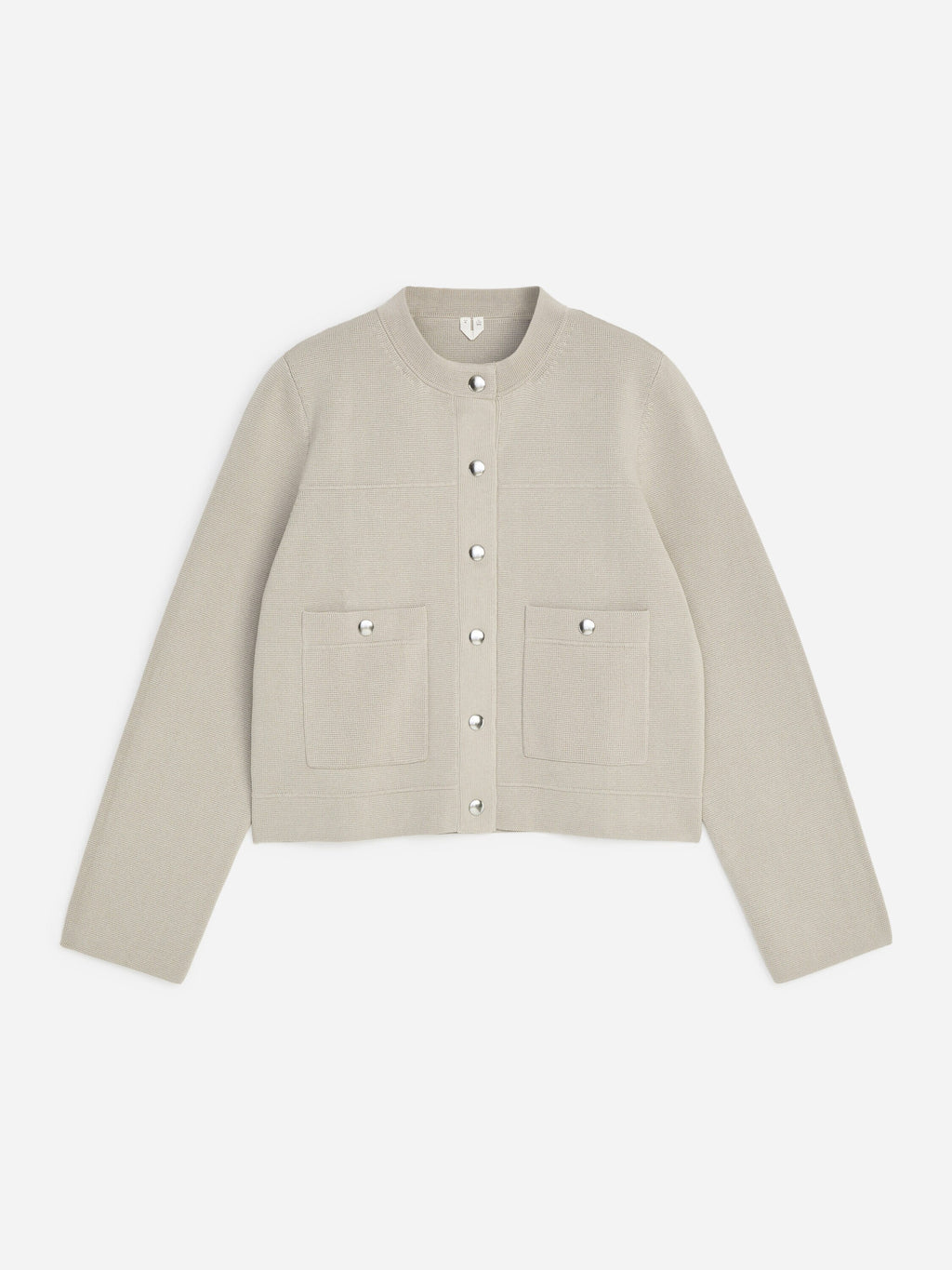 Cotton Cardigan - Beige - Image 5