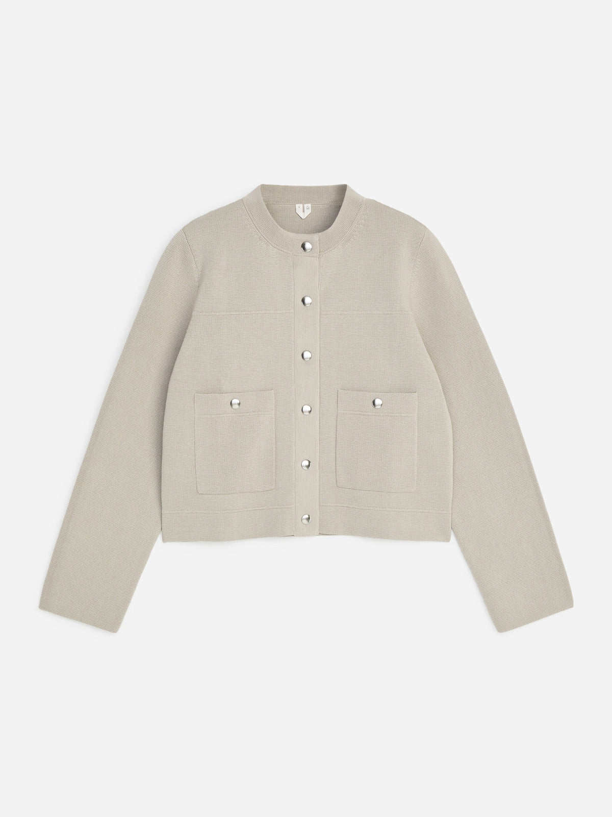 Cotton Cardigan - Beige - Image 5