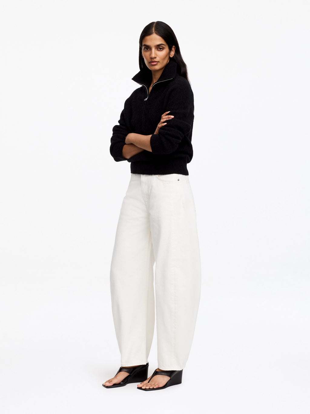Barrel Jeans - White - Image 3