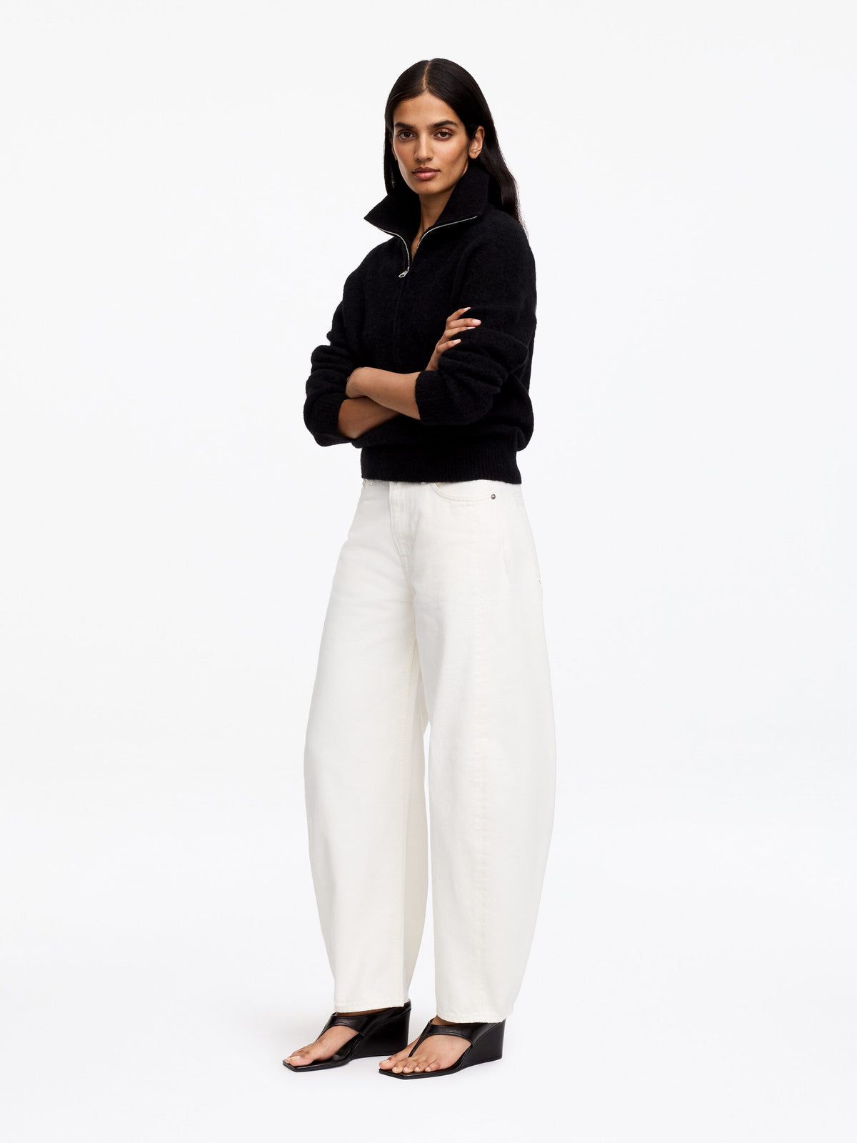 Barrel Jeans - White - Image 3