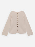 Merino Wool Cardigan - Beige