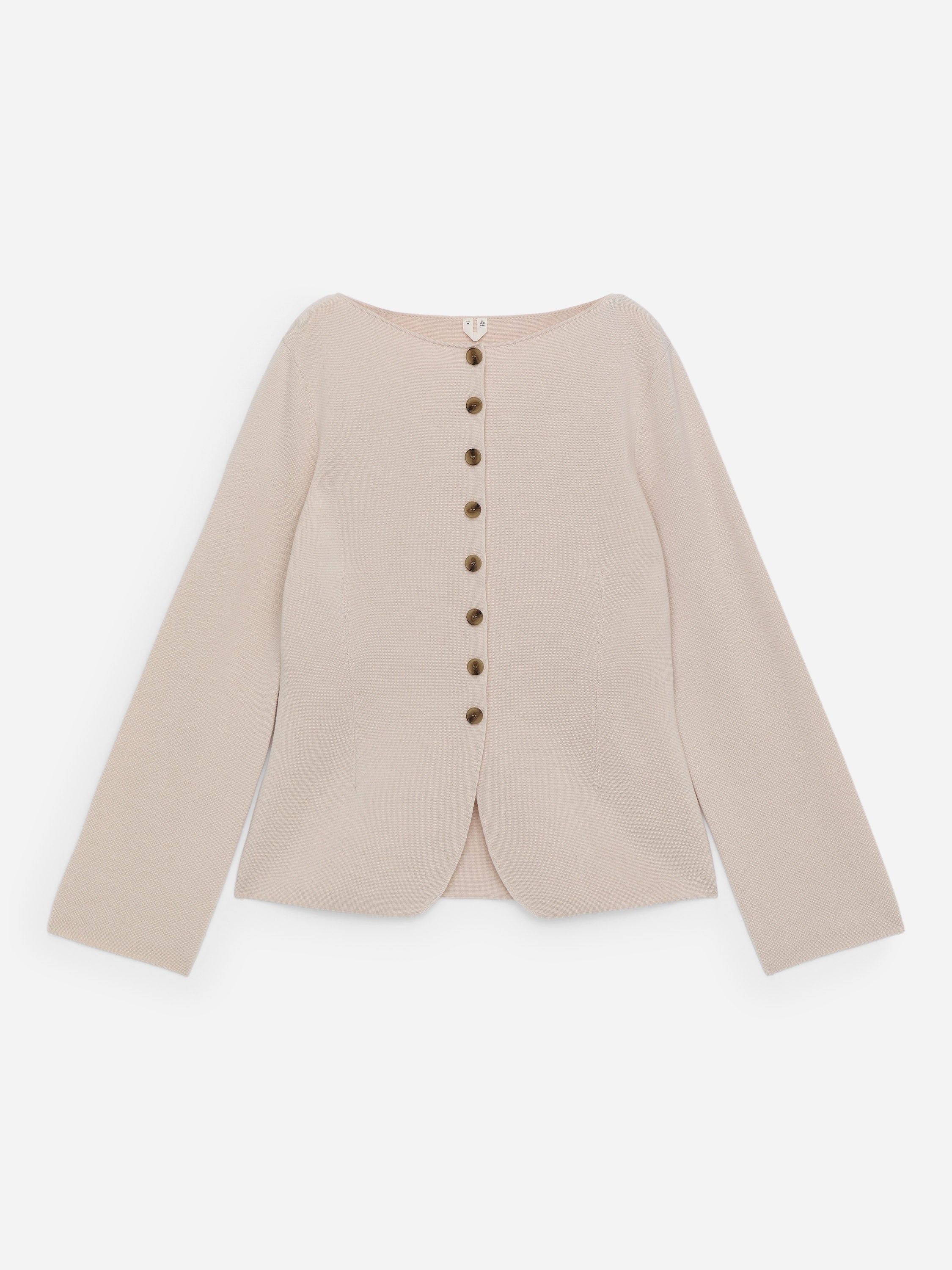 Merino Wool Cardigan - Beige