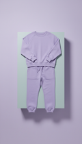 Lilac Frost relaxed-fit jogger set