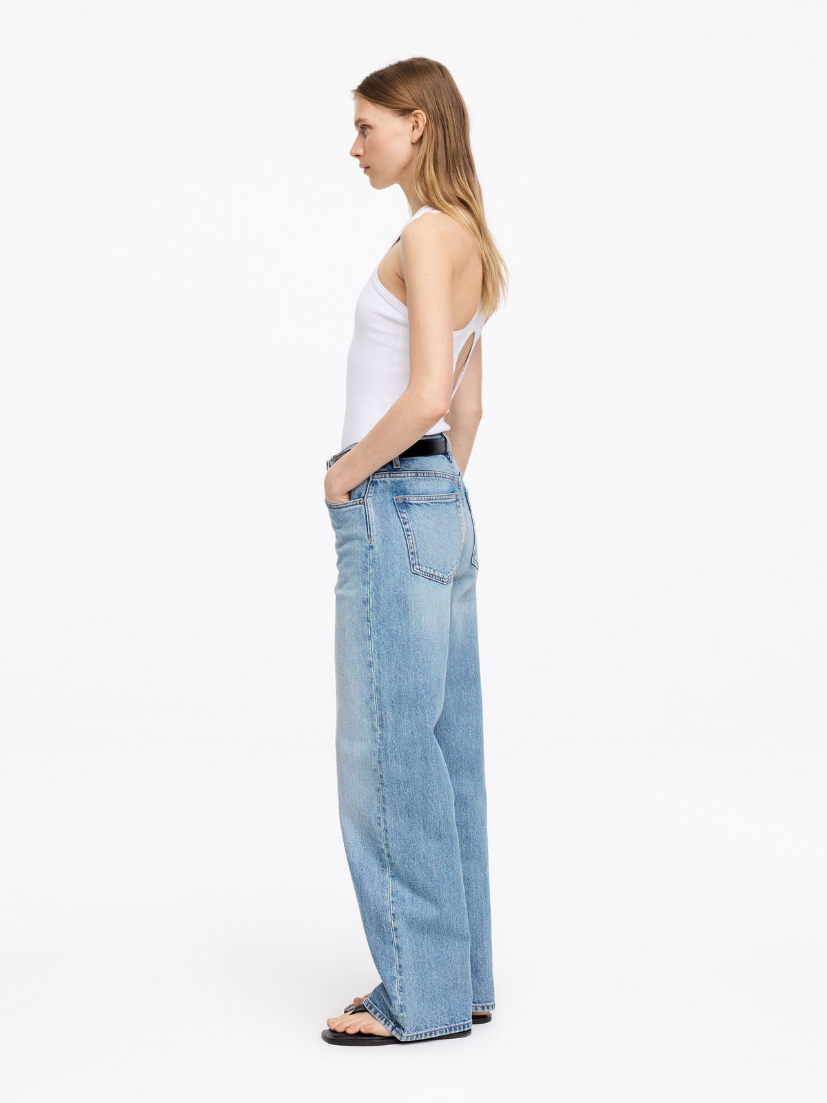 Flared Jeans - Blue - Image 2